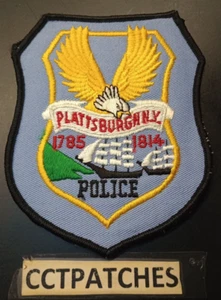 PLATTSBURGNN, NEW YORK POLICE SHOULDER PATCH - Picture 1 of 2