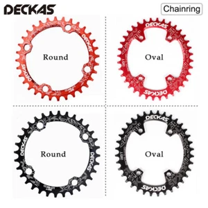 DECKAS Single Chainring 104BCD Narrow Wide 32T-52T Round Oval Fit Shimano/SRAM - Picture 1 of 14