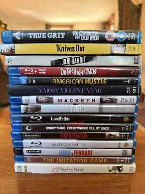 Blu-ray Movie Sale Lot (15) - PICK & CHOOSE - Mixed Genres - Award Winners - Image 1 of 4