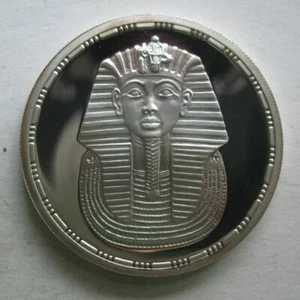 Egypt 5 Pounds 1993 Silver Proof Coin Ancient Treasures Tutankhamen's Mask - Picture 1 of 2
