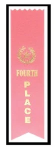4th FOURTH PLACE PINK AWARD RIBBON (YOU CHOOSE AMOUNT) School SPORTS Contest 4H - Bild 1 von 1