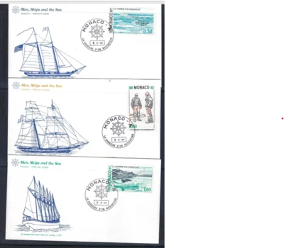 Monaco - Twelve Men, Ship, & Sea First Day Covers - 1977 - Image 1 of 4