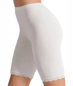 2 Women's Long Leg Briefs Stretch Cotton Cotton Cotton 3163 Stretch - Picture 1 of 6