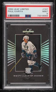 1994-95 Leaf Limited Paul Kariya #107 PSA 9 MINT HOF