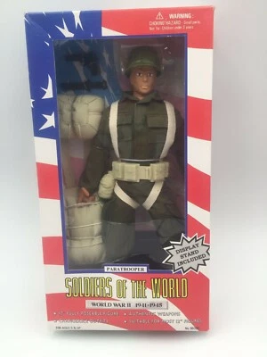 Figura de acción de 12" Soldados del Mundo Paracaidista Segunda Guerra Mundial 1941-1945 de colección Foto 1 de 4