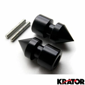 6mm Spiked Swingarm Spools for Yamaha R1 R6 Vmax Aprilia RSV 675 Triumph Daytona - Picture 1 of 3