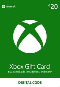 $20 Xbox Live Store USD Card - US Store -  Xbox 360, Xbox One and Xbox Series X