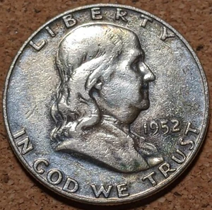 1952-D Franklin Silver Half Dollar 50C - Picture 1 of 7