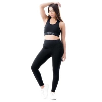 Pantalones de Yoga WYOX Cintura Alta con Bolsillos Leggings para Mujer, Pantalón de Yoga para Entrenamiento Foto 1 de 4