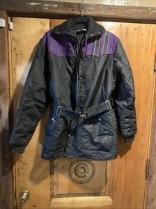 Vintage 1960’s Purple Black Arctic Cat  Jacket Large Crosby Minnesota Awesome - Picture 1 of 10