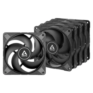 Pack de 5 x ventilateurs ARCTIC P12 Max 120 mm noir PC PWM 200-3300 tr/min 81,04 CFM 4 broches - Photo 1/8