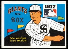 1968 FLEER LAUGHLIN WORLD SERIES BLACK BACKS 1917 - GIANTS VS. WHITE SOX - RED