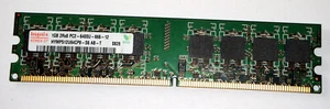 1 GB DDR2-RAM 240-pin 2Rx8 PC2-6400U non-ECC 'Hynix HYMP512U64CP8-S6 AB-T' - Imagen 1 de 2