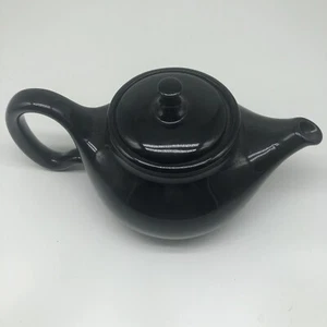 Chantal Teapot 3 Cup Black Handcrafted  Ceramic /Stoneware Coffee 4-6 Ounces A2 - Picture 1 of 10