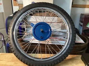 Reconditioned Greeves Wheel Hub Rim Axle Stainless spokes Dunlop Trials 2.75x21 - Picture 1 of 13