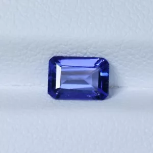 0,77 Cts Bellissima Lustra AAA+ Tanzanite Naturale Taglio Ottagonale....!!!! - Foto 1 di 2