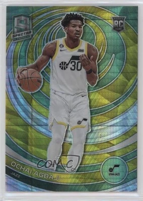 2022-23 Panini Spectra Rookies Asia Green Prizm Ochai Agbaji #164 Rookie RC - Image 1 of 2