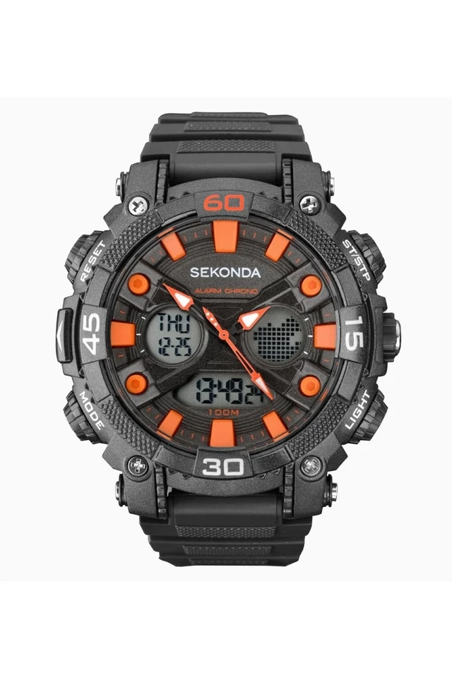 Sekonda Mens Dark Grey Strap Digital Watch Model 1037