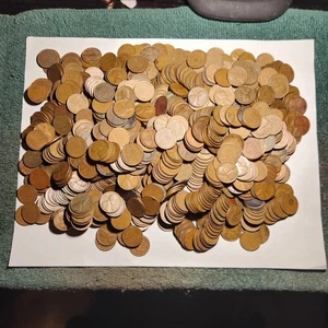 Bag of 1000 Mixed Date Lincoln Wheat Cents, $10 Face, 1909-1958, (P,D,S) Circ - Picture 1 of 12