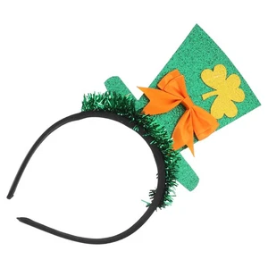 Diadema Día de San Patricio Sombrero Diseño Aro para el Pelo Día de San Patricio Decorativo - Imagen 1 de 12