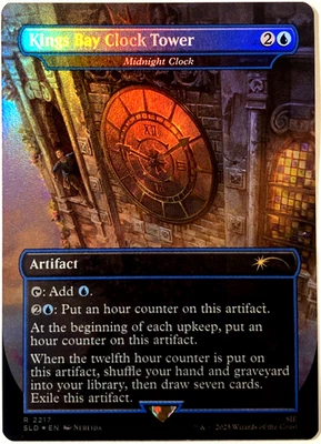 MTG Kings Bay Clock Tower - Midnight Tower (Rainbow Foil) Secret Lair Uncharted - Image 1 of 4