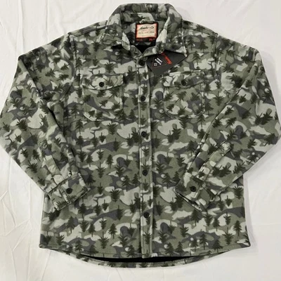 Hawke & Co Outfitter Hombres Camuflaje Árbol Forrado de Vellón Franela Camisa Chaqueta Talla M Foto 1 de 4