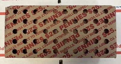 50 Rolls Sealed BOX 2025 D Denver Lincoln Penny Cent Shield. 2,500 pennies total - Image 1 of 4