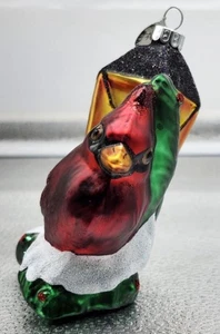 Christopher Radko Kardinal & Laterne Handarbeit Glas Ornament - Bild 1 von 11