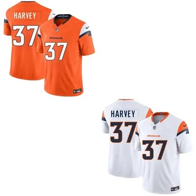 RJ Harvey Mens Broncos All Stitched Jersey