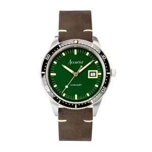 Accurist Dive Green Dial Watch RRP £179 Model 72000 - Picture 1 of 11