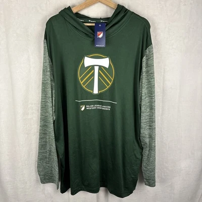 Fanatics PORTLAND TIMBERS MLS Soccer Pullover Lightweight Hoodie Size 2XL NWT - Image 1 of 4