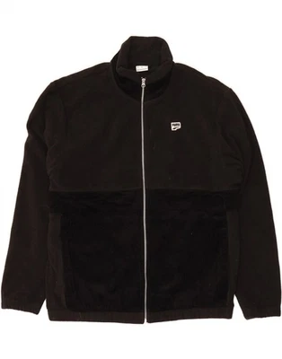 PUMA Mens Fleece Jacket UK 40 Large Black Cotton CU06 - Image 1 of 4