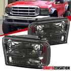 Fit 1999-2004 Ford F250 F350 Super Duty Excursion Smoke Headlights Left+Right