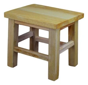 Solid Hard Wood Stool Step Stool Kids Children Adult Small Stool Natural - Picture 1 of 2