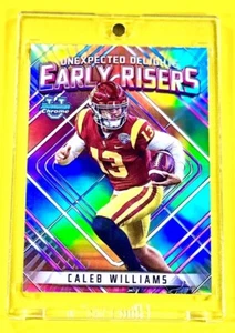 Caleb Williams Bears Trojans Phenom Refractor Parallel Rookie RC SP SSP Insertš„ - Picture 1 of 7
