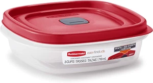 Easy Find Lids 3-Cup Food Storage and Organization Container, Racer Red - Picture 1 of 12