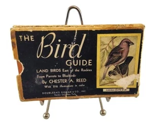 Vintage 1937 The Bird Guide By Chester A. Reed Flexible Cloth Cover Land Birds - Picture 1 of 8
