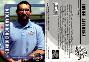 Javier Alvidrez 2005 Grandstand Midland Rockhounds #31 Card *AutographDen*