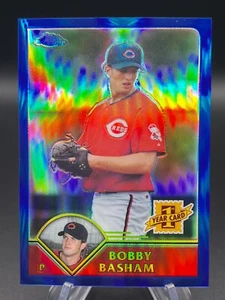 2002 Topps Chrome Prospects - Bobby Basham #T216 Blue Refractor (RC) - Picture 1 of 3