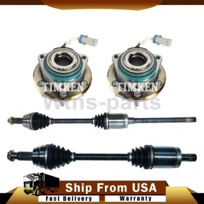 4 X ПЕРЕДНИЕ ШАРНИРНЫЕ СОЕДИНЕНИЯ ВАЛ ОСИ ВАЛ КОЛЕСА ПОДШИПНИК НАБОР ПОДХОДИТ 2014-2018 BMW X5 AWD - Изображение 1 из 4