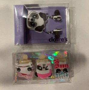Neues Set Claire's Mädchen Welpen Ohrhörer & Pucker Pops - Bild 1 von 3