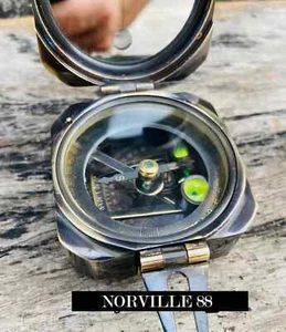Antique Kelvin & Hughes Geological Brunton Brass Compass Survey Marine Compass - Picture 1 of 5