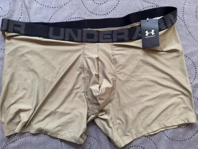UNDER ARMOUR BOXERJOCK BRIEFS UNDERWEAR FITTED SHORTS 6" SIZE 5XL MEN $20.00 - Image 1 of 2