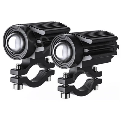 Car LED Headlight Fog Lights Projector Lens Working Lamps Spotlight Waterproof - Image 1 of 4