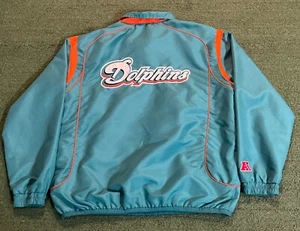 Miami Dolphins Vintage NFL Pullover Wind Breaker 1/4 Zip Up Men’s Size XL - Picture 1 of 7