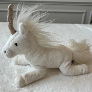 Jellycat Medium Luna Unicorn White Plush Stuffed Animal Sparkle Horn - Picture 1 of 8