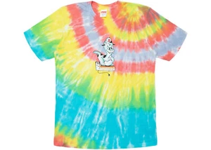 Supreme Dinosaur Tie Dye Tee Sz M !! box logo cross cdg motion - Picture 1 of 2