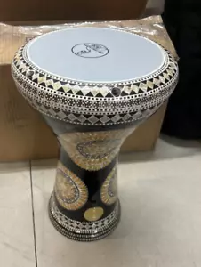 17" PERCUSSION GAWHARET EL FAN DARBUKA NEW GENERATION THE GOLDEN SUN DARBUKA - Picture 1 of 1