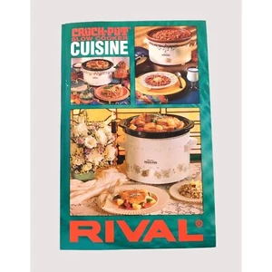 Rival Crock Pot Slow Cooker Cuisine Cookbook by Kathy Ketner Vintage 1995 PB - Bild 1 von 6