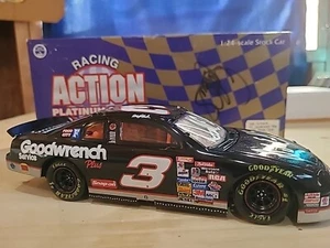Dale Earnhardt Sr 1:24 Goodwrench Plus #3 NASCAR Diecast 3x Autographed - Picture 1 of 6